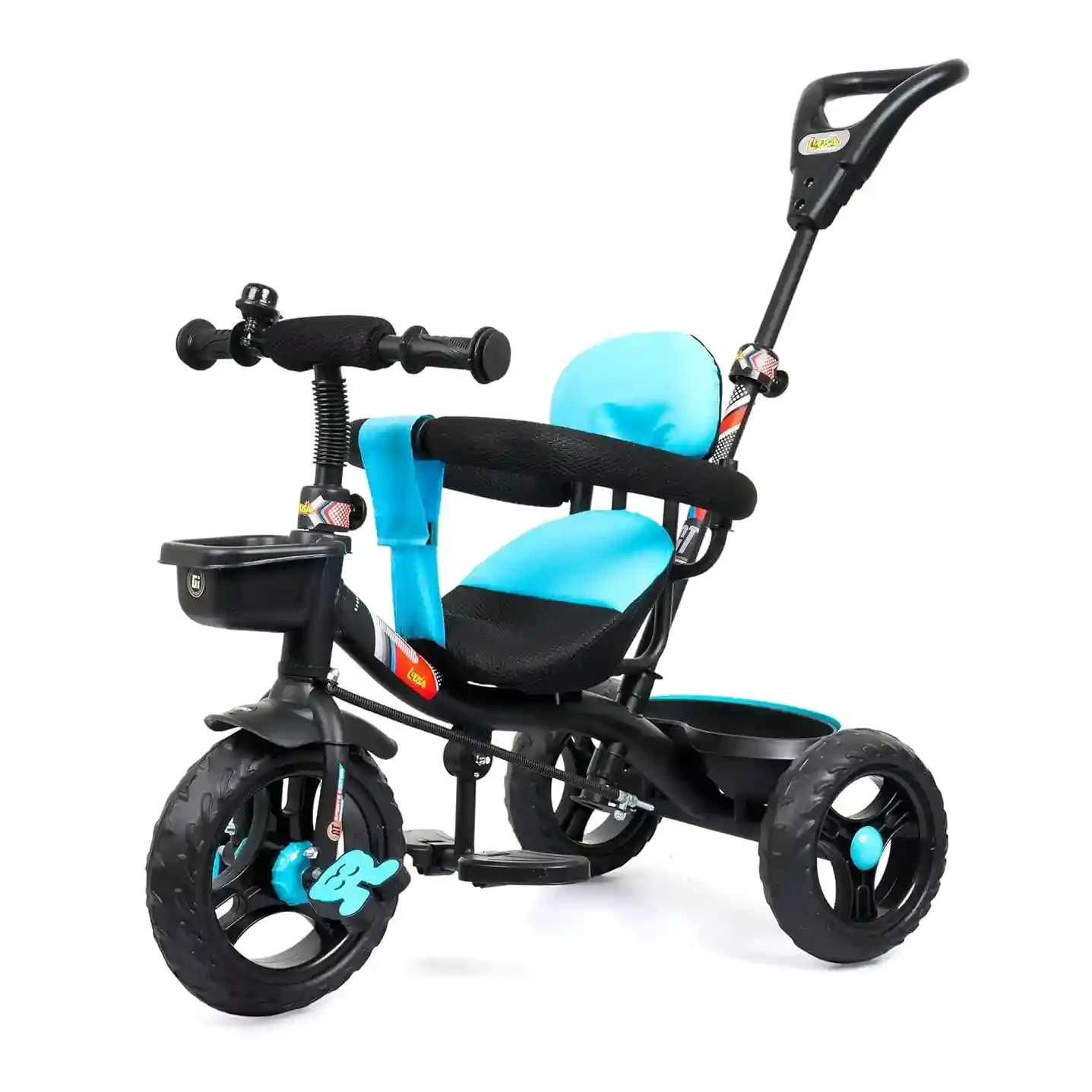 Luusa® TFT-1 Plug N Play Tricycle with Parental Control, Cushion Seat & Safety Guard Rail – For Boys & Girls 2+ Years |