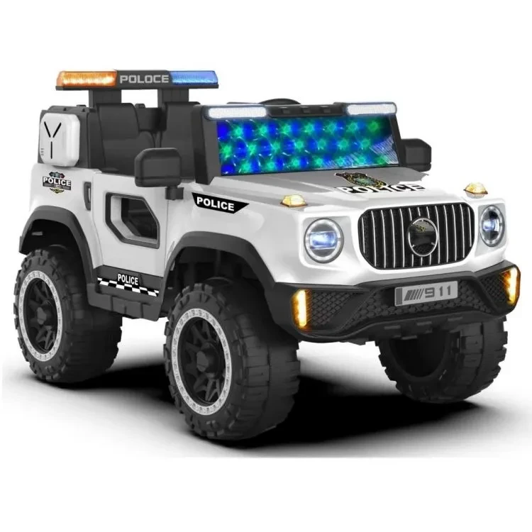 G700 Police Edition 4x4 Battery Operated Jeep for Kids – Ride-On Electric SUV with Siren Lights, Remote, Bluetooth Music & USB, 12V Rechargeable