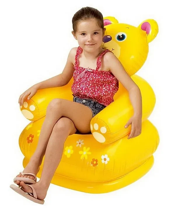 Intex Kids Teddy Sofa – Multicolour | Inflatable Toddler Sofa