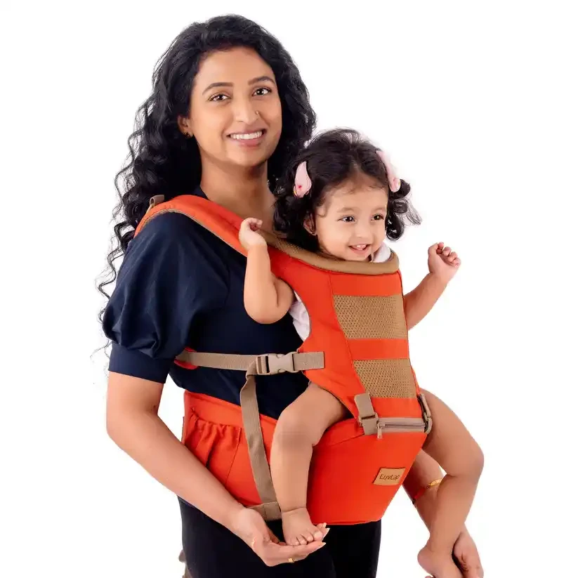 LuvLap Royal Hip Seat Baby Carrier with Ergonomic Support – Comfortable & Adjustable Baby Carrier.