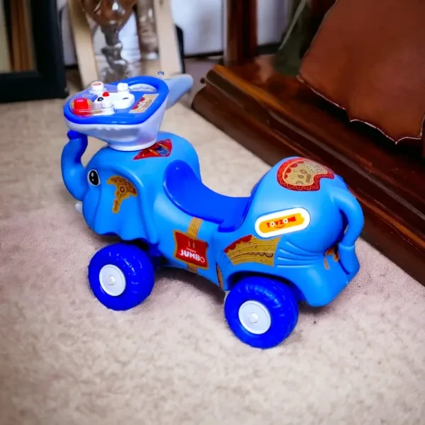 Toyzone Happy Jumbo Rider -Multicolour | Ride On | Kids Car | Ride on Vehicle| Swing Car| Push n Pull Car