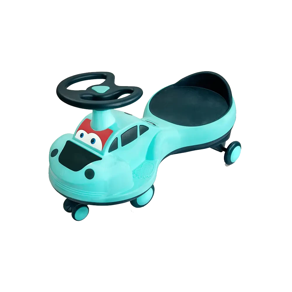 Wavezo Kids Ride-On Toy Car (Blue) – Battery Operated with Music, Lights, Durable Wheels for Ages 2+