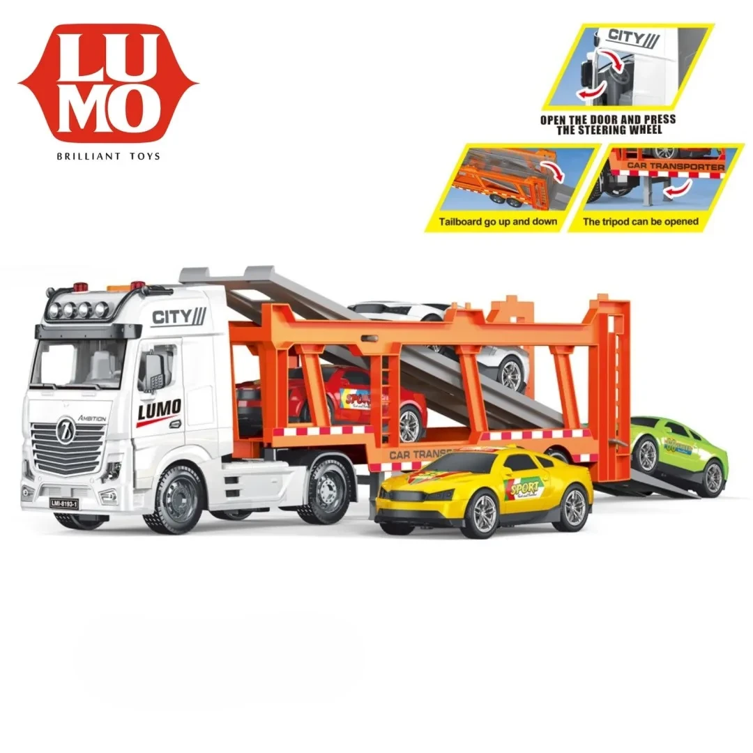 Big Size Bilayer Double-Decker Transport Vehicle Truck Toy for Kids (3+ Years)