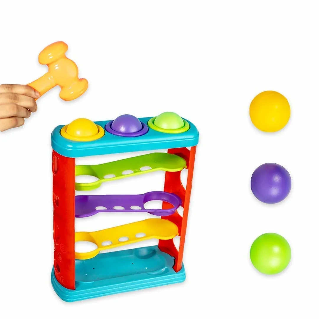 Hammer Ball – Pound-a-Ball Toy with Colorful Balls & Mallet for Toddlers